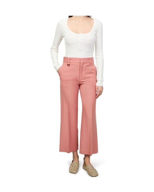 Chloé Pink Flared Pants