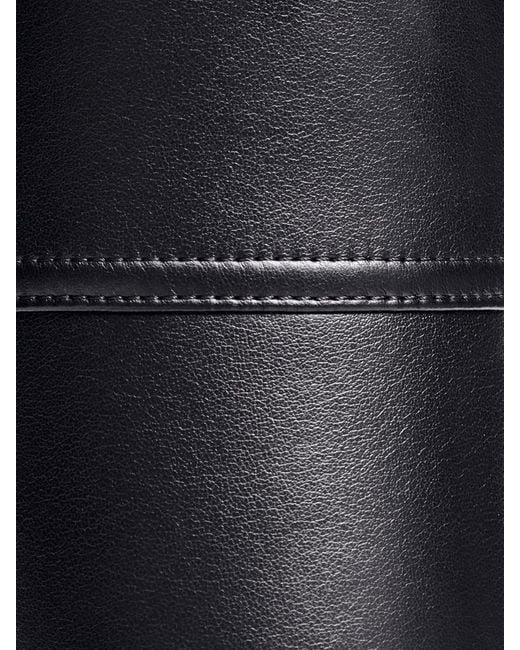 Wolford Blue Faux-Leather Slim-Cut Leggings