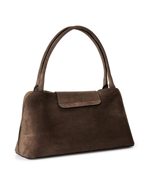 Versace Brown Solid Color Shoulder Bag