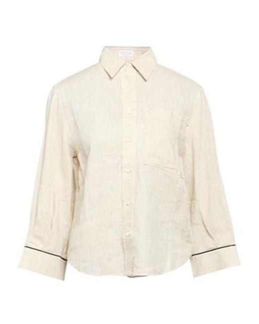 Brunello Cucinelli Natural Linen Shirts