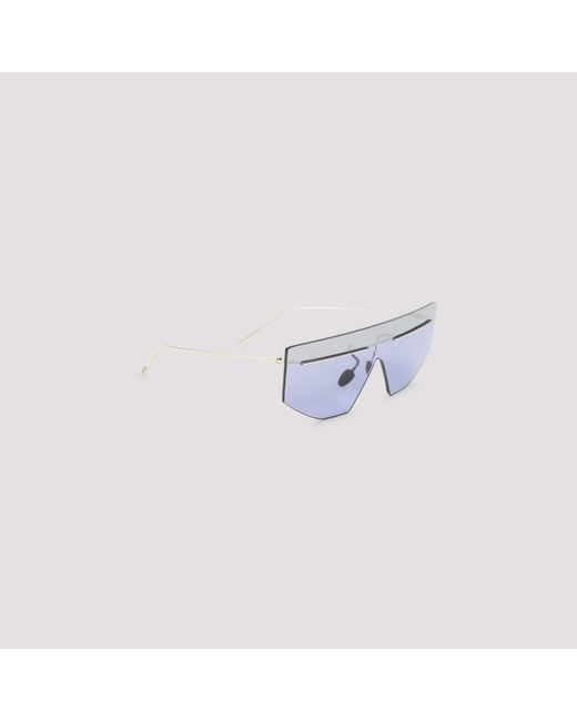 Prada Blue Geometric Frame Sunglasses for men