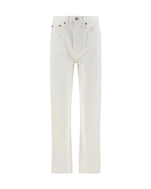Re/done White Re Done X Levis Collaboration Jeans