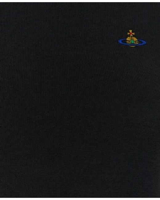 Vivienne Westwood Black Bea Short-Sleeve Knitted Top