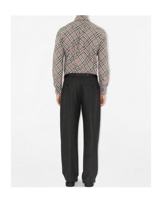 Burberry Gray Shirts for men