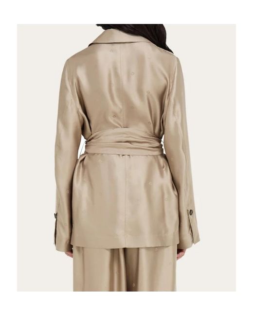 Ferragamo Natural Silk Over Shirt