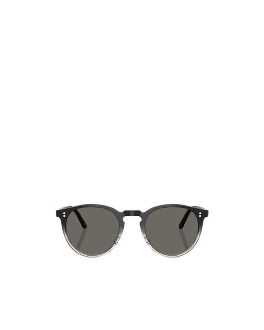 Oliver Peoples Metallic Oval Frame Sunglasses for men