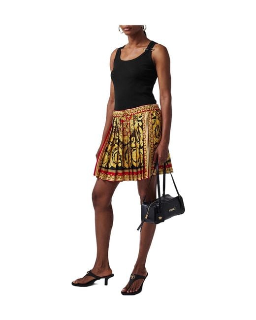Versace Metallic Mini Skirts