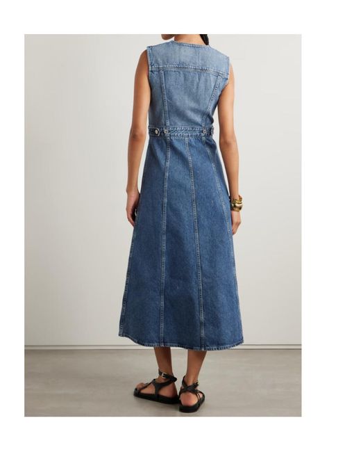 Citizens of Humanity Blue Idalene Denim Midi Dress