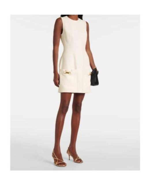 Stella McCartney Natural Crewneck Minidress