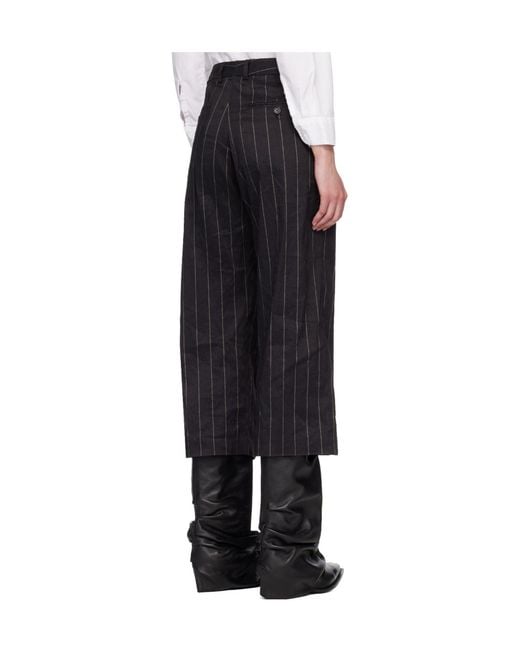 R13 Blue Front Zipper Trousers