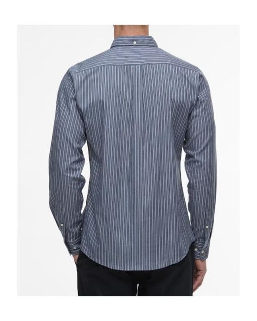 Barbour Blue Long Sleeve Shirt for men
