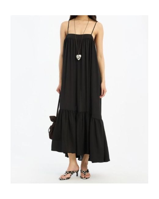 ROTATE BIRGER CHRISTENSEN Black A-Line Maxi Dress