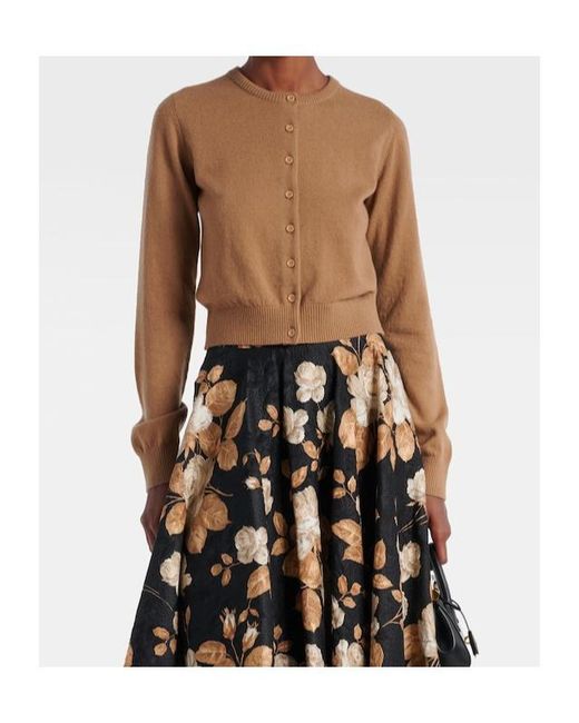 Dolce & Gabbana Brown Cashmere Cardigan