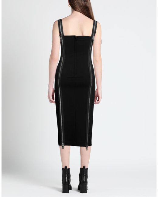 Dolce & Gabbana Black Solid Color Sleeveless Dress