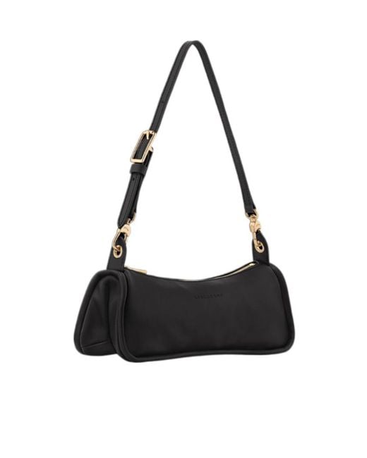 Longchamp Black Looong M Shoulder Bag