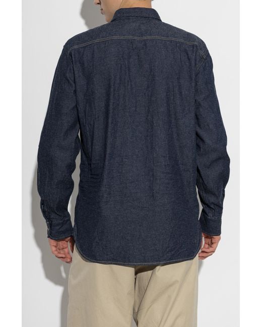 DSquared² Blue Long-Sleeved Shirt for men