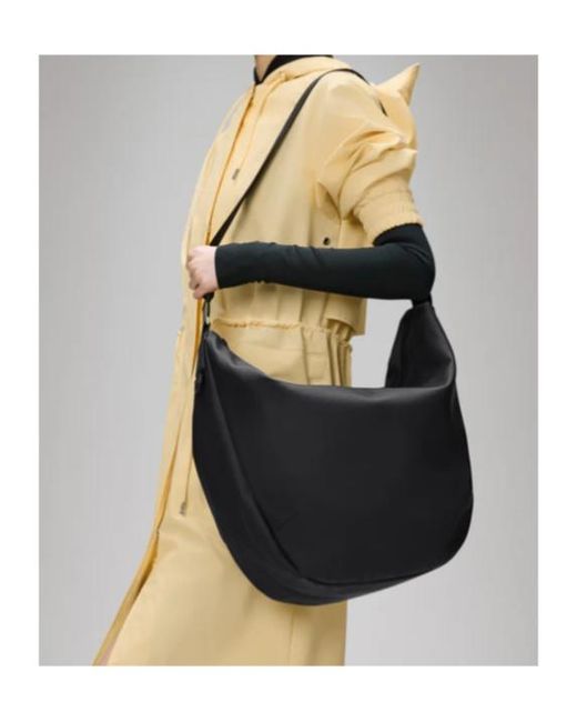 Rains Black Valera Shoulder Bag Large