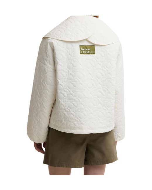 Barbour White Farm Rio Lotus Quilted Jacket