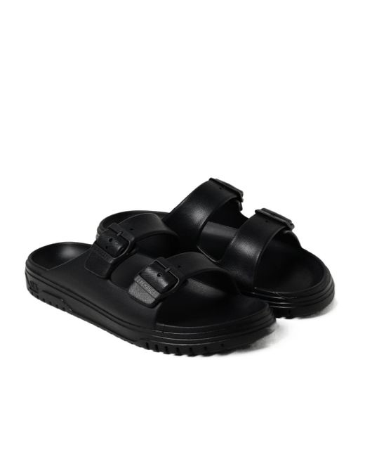 ARMANI EXCHANGE Black Round Head Slippers