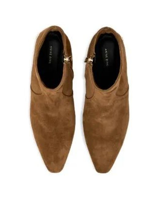 Anine Bing Brown Freya Ankle Boots
