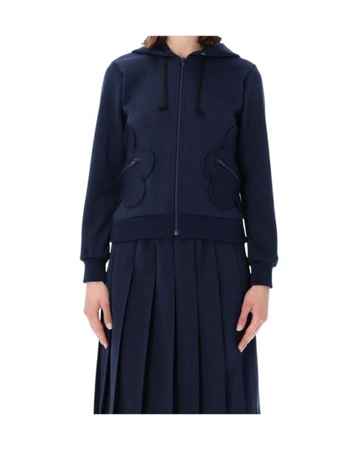 Comme des Garçons Blue Comme Des Garçons Girl Fleece Zip-Up Hoodie