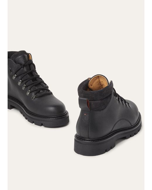 Loro Piana Black Beinn Walk Ankle Boots for men