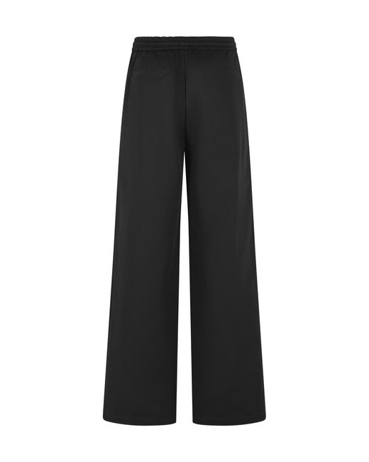 Amiri Black Logo Wide-Leg Pants for men