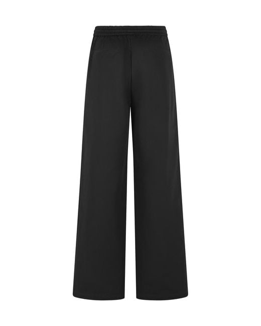 Amiri Black Logo Wide-Leg Pants for men