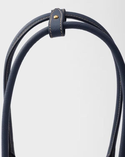 Prada Blue Galleria Medium Saffiano Leather Bag