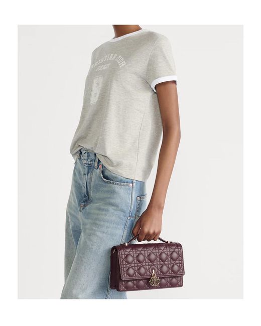 Dior Purple Flap Shoulder Bag