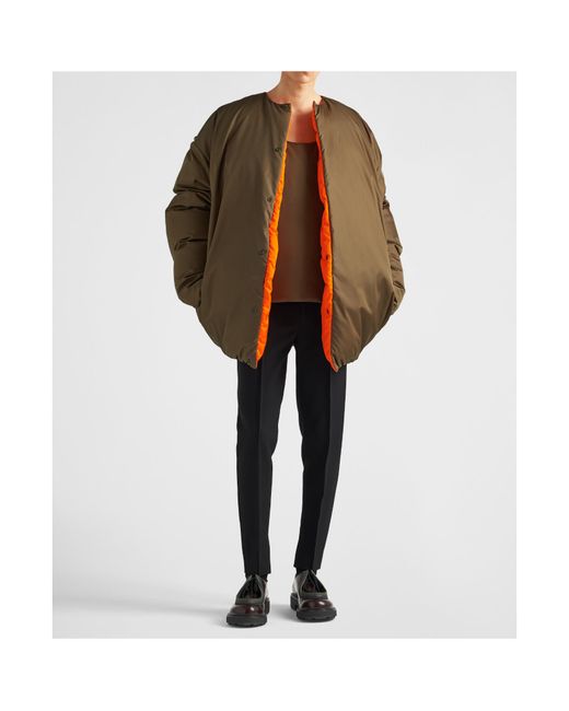 Prada Green Re-Nylon Down Vest for men