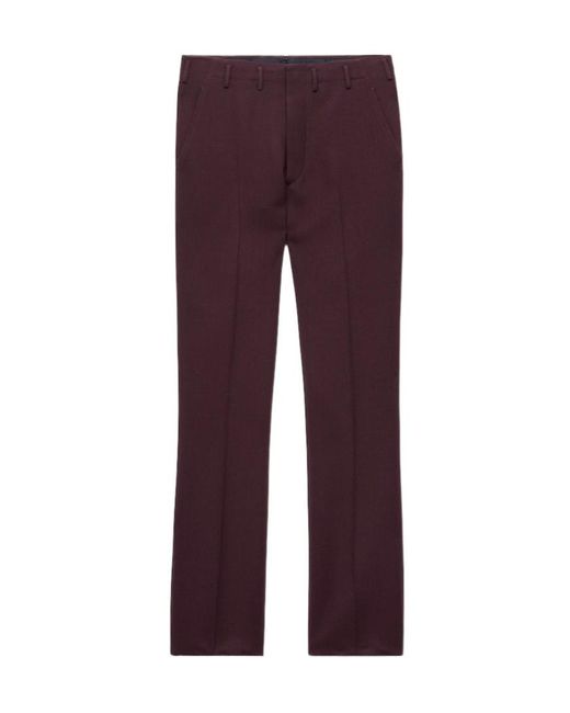 Prada Purple Wool Pants for men