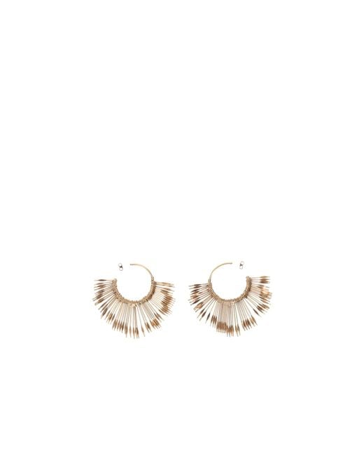 Isabel Marant White Large Hoops Boucle D'Oreille