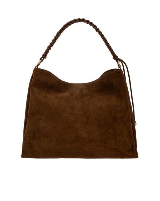 Cult Gaia Brown Logo Tote Bag