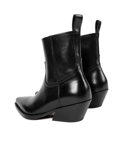 Ann Demeulemeester Black Imme Pointed-Toe Ankle Boots for men