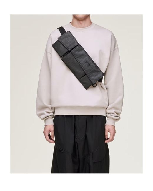 Y-3 Pocket Detailed Sling Bag in Black for Men | Lyst