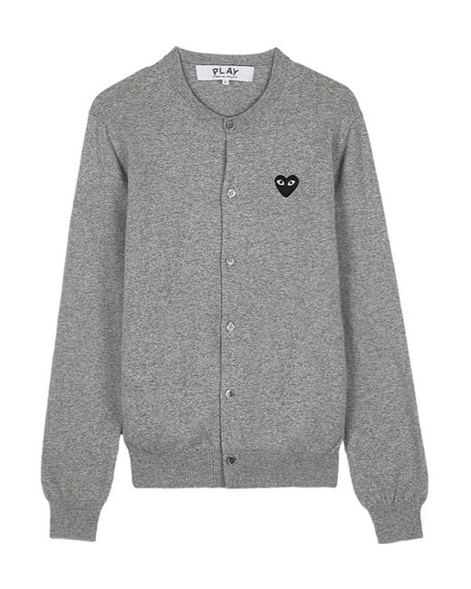 Comme des Garçons Gray Long-Sleeve Cardigan for men