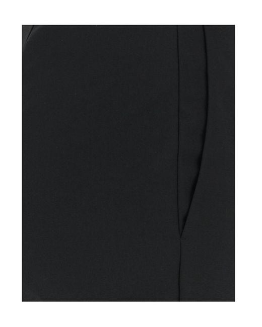 Blumarine Black Compact Tailored Pants