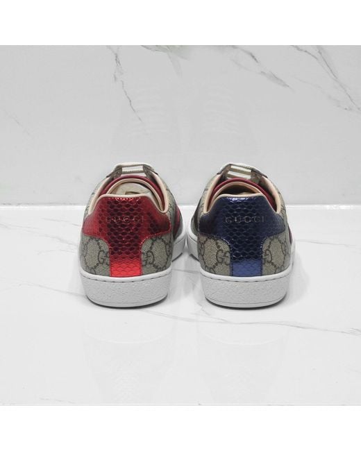 Gucci Pink Ace Gg Supreme Sneakers