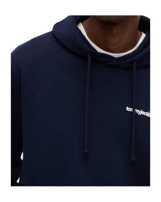 Tommy Hilfiger Blue Long-Sleeve Hoodie for men