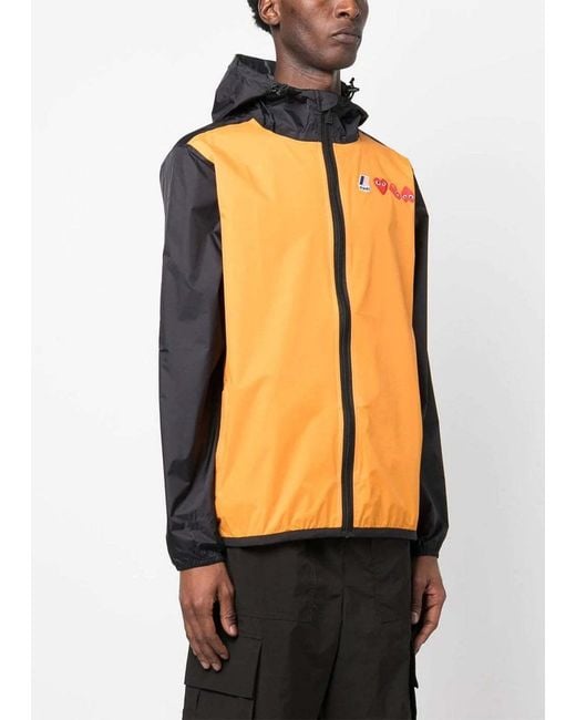 COMME DES GARÇONS PLAY Orange K-Way Casual Jacket for men