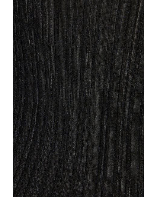 Fabiana Filippi Black Turtleneck Knit Top