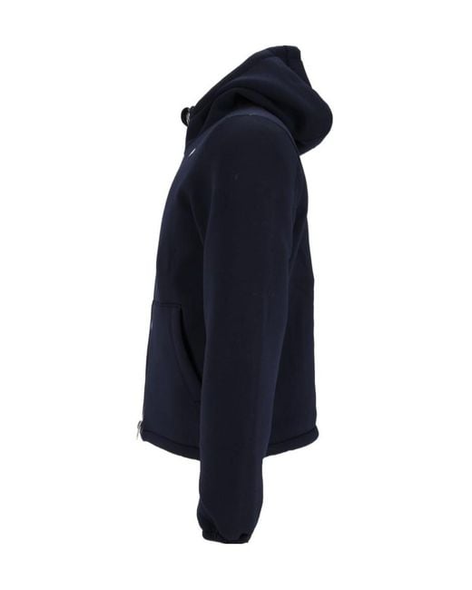 K-Way Blue Long-Sleeved Reversible Jacket for men