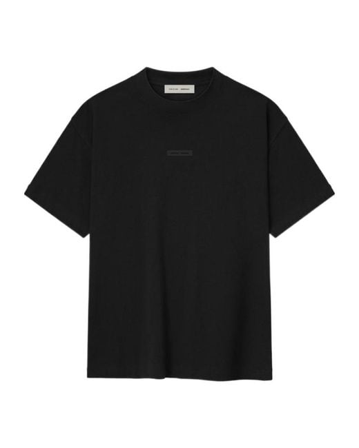 Fear Of God Black Logo-Detail T-Shirt for men
