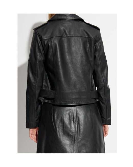 AllSaints Black Classic Biker Jacket