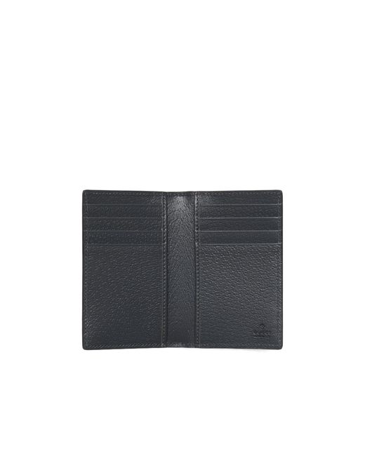 Gucci Gray Monogrammed Bifold Cardholder for men