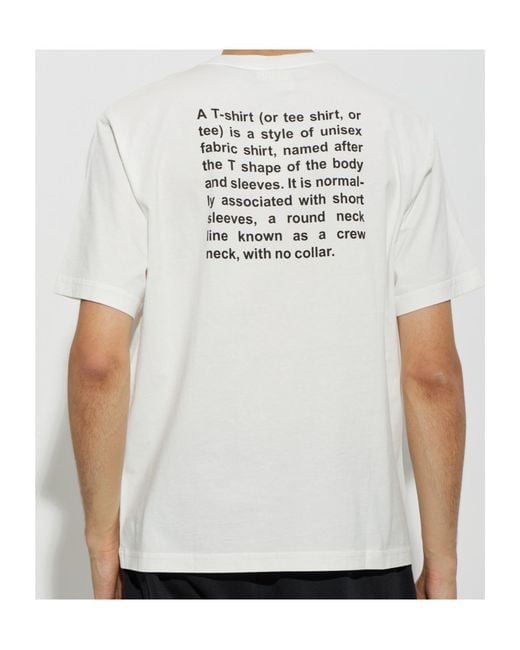 Vetements White Crew Neck Short-Sleeved T-Shirt for men
