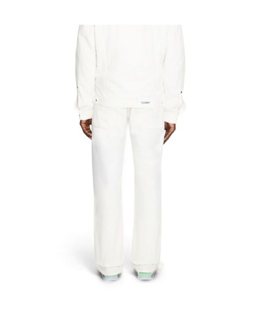 Off-White c/o Virgil Abloh White Half Arrow Slim Relaxed Trousers for men