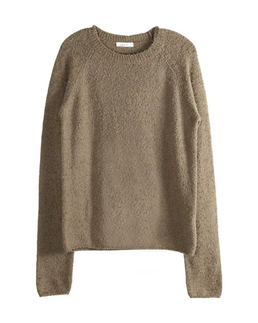 The Row Brown Kathy Crewneck Knitted Jumper
