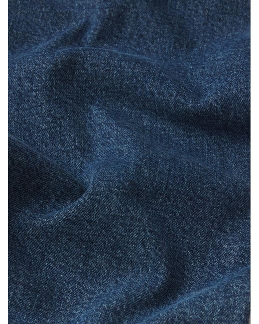 FRAME Blue Low-Rise Flared Jeans
